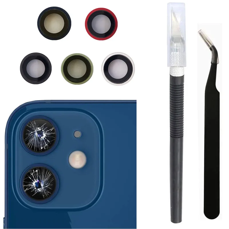 For iPhone 12 Camera Lens Frame & Glass Replacement, Repair Parts for iPhone 12mini Back Camera Set with Free Repair Toolkit
For iPhone 12 Camera Lens Frame & Glass Replacement, Repair Parts for iPhone 12mini Back Camera Set with Free Repair Toolkit