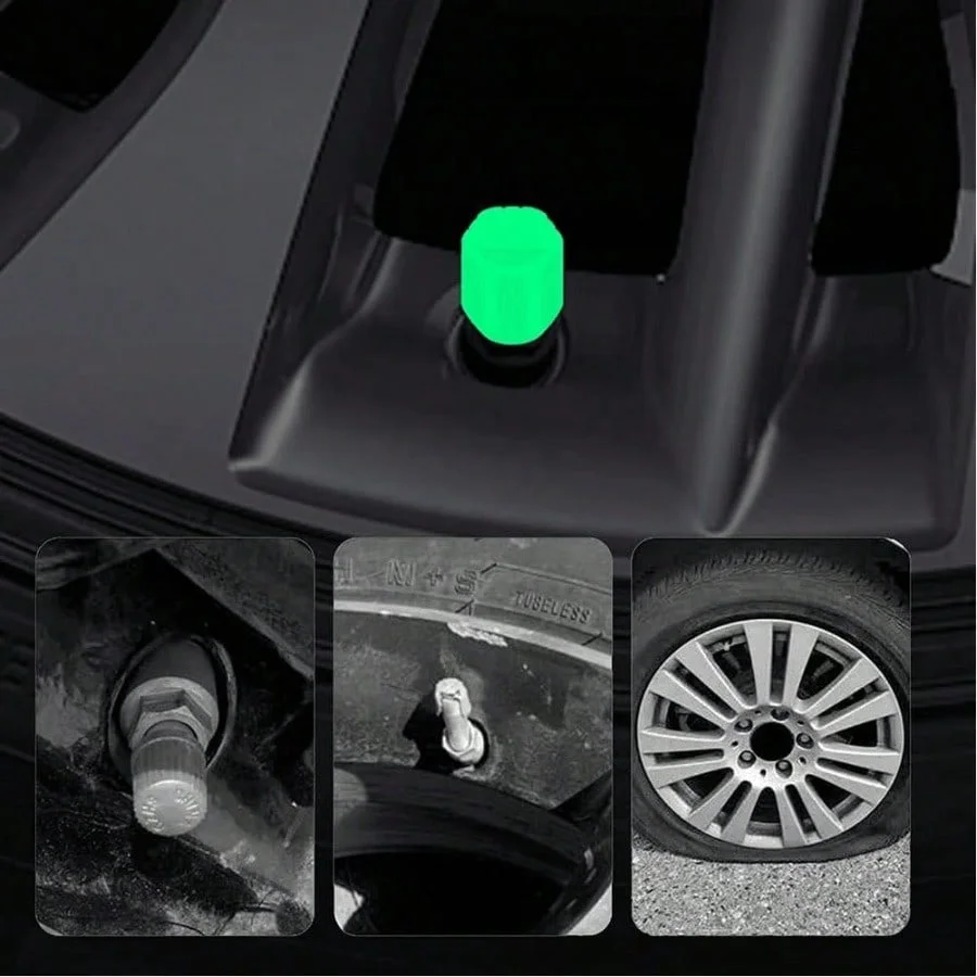 4pcs Luminous Tire Valve Stem Caps, Glow Tire Valve Covers For Bicycles, Cars And Motorcycles, Luminous Valve Stem Protectors, Fluorescent Tire Valve Caps, Universal Glowing Valve Stem Covers
4pcs Luminous Tire Valve Stem Caps, Glow Tire Valve Covers For Bicycles, Cars And Motorcycles, Luminous Valve Stem Protectors, Fluorescent Tire Valve Caps, Universal Glowing Valve Stem Covers