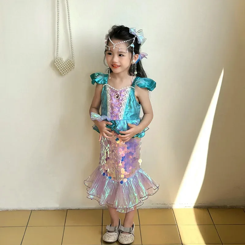 Sky03 Little Mermaid Princess Costume Kids Dress For Girls Cosplay Children Carnival Birthday Party Clothes Stage Performa55Ku%
Sky03 Little Mermaid Princess Costume Kids Dress For Girls Cosplay Children Carnival Birthday Party Clothes Stage Performa55Ku%