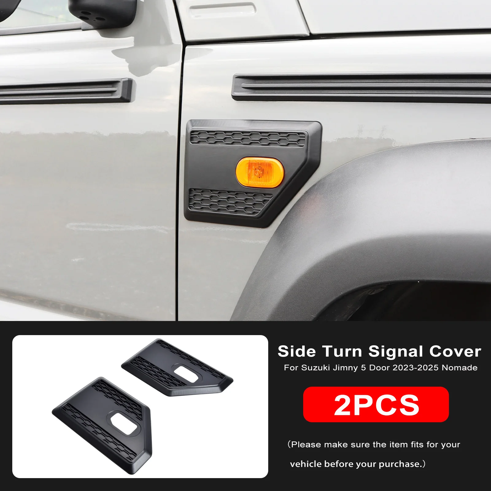 For Suzuki Jimny JB64 JB74W 2019- 2025 3 door 5 door Exterior Accessories Car Turn Signal Lights Decoration Cover Up
For Suzuki Jimny JB64 JB74W 2019- 2025 3 door 5 door Exterior Accessories Car Turn Signal Lights Decoration Cover Up