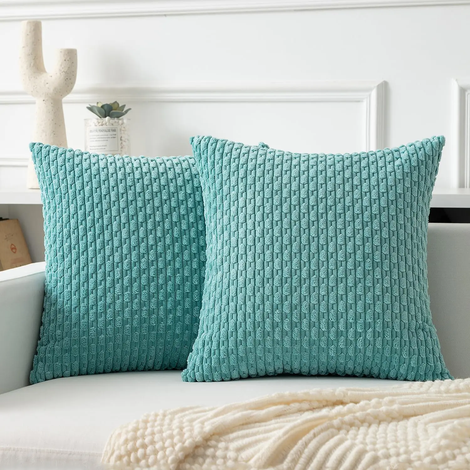 Kevin Textile Throw Pillow Covers Soft Corduroy Decorative Set Of 2 Boho Striped Pillow Covers Pillowcases Farmhouse Home Decor
Kevin Textile Throw Pillow Covers Soft Corduroy Decorative Set Of 2 Boho Striped Pillow Covers Pillowcases Farmhouse Home Decor