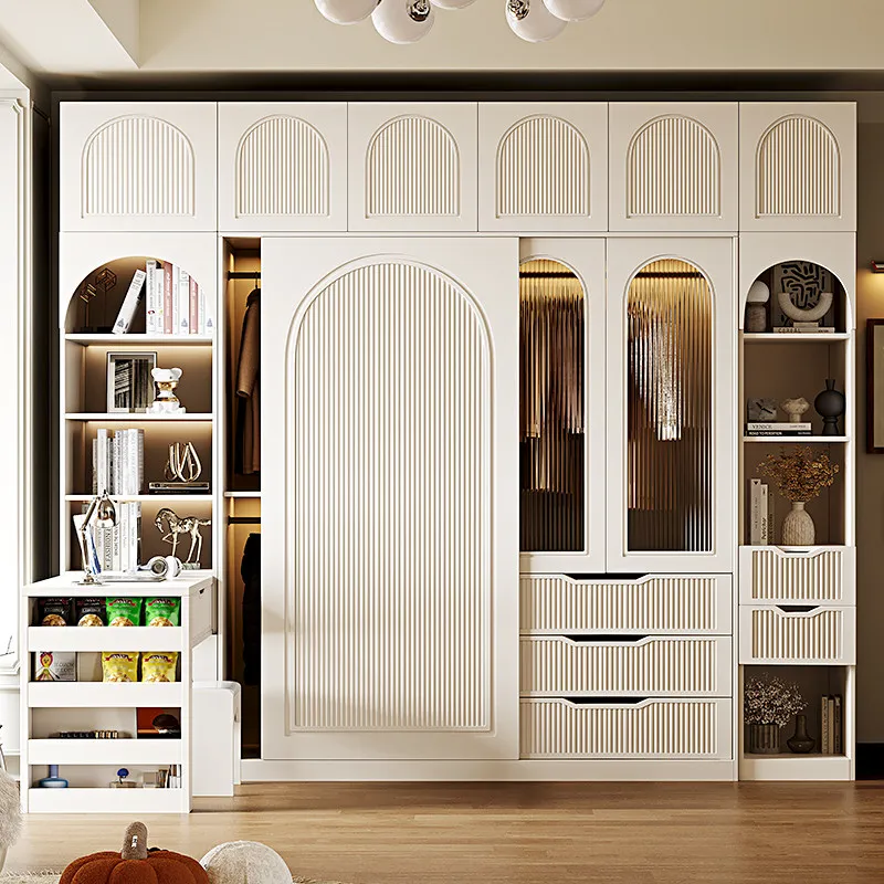 Cream Style Wardrobes Corner Desk Multifunction Modern Luxury Wardrobe Storage Bedroom Muebles Para El Hogar Home Furniture
Cream Style Wardrobes Corner Desk Multifunction Modern Luxury Wardrobe Storage Bedroom Muebles Para El Hogar Home Furniture