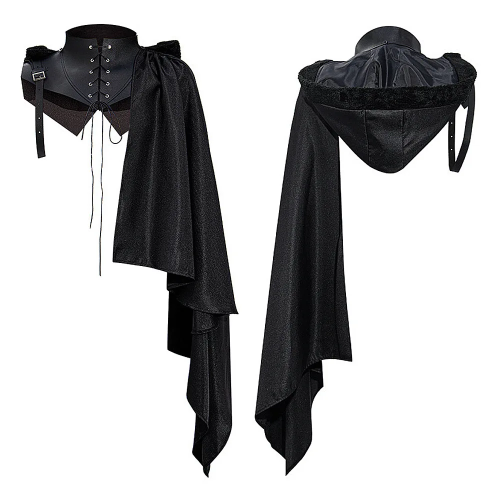 Medieval Demon Knight Rover Cowl Death Hoodie Single Shoulder Punk Halloween Performance Ethnic Stage Costume Women's Fashion
Medieval Demon Knight Rover Cowl Death Hoodie Single Shoulder Punk Halloween Performance Ethnic Stage Costume Women's Fashion