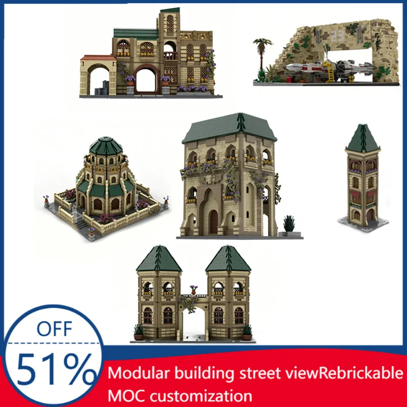 City Street View Mediterranean Style Building MOC Battle Scene Model Custom Puzzle Assembly Educational Customize Toy Xmas Gifts
City Street View Mediterranean Style Building MOC Battle Scene Model Custom Puzzle Assembly Educational Customize Toy Xmas Gifts