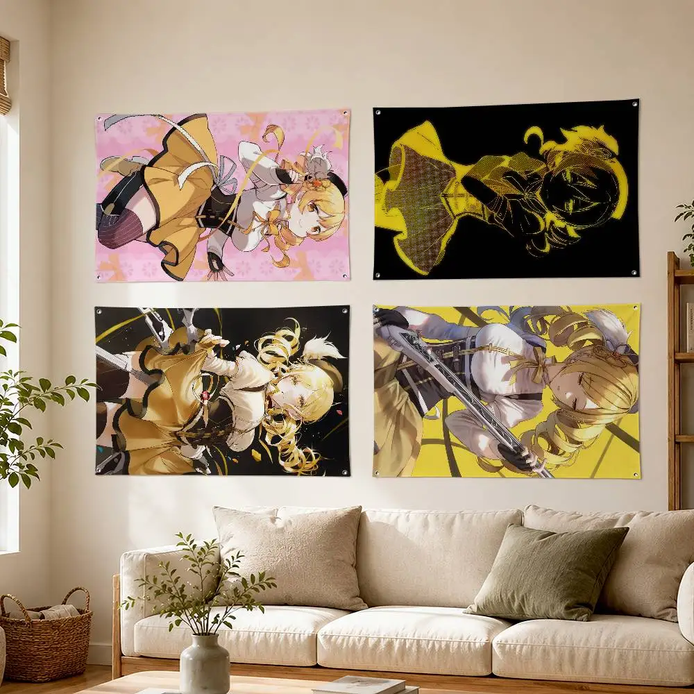 P-Puella Magi M-Mami T-Tomoe Art Hanging Flag Banner Indoor Outdoor Home Decor
P-Puella Magi M-Mami T-Tomoe Art Hanging Flag Banner Indoor Outdoor Home Decor