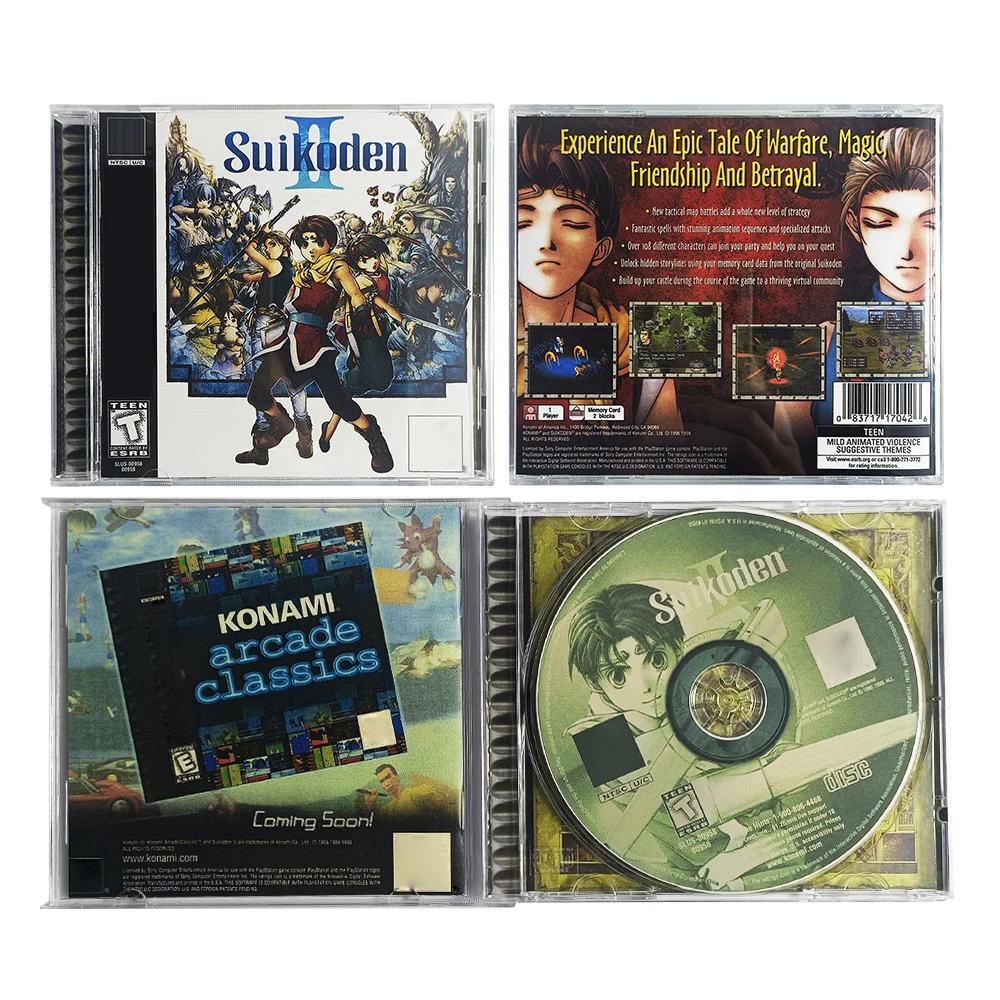 PS1 Copy Disc Suikoden II Unlock Console Game Optical Drive Retro Video Direct Reading Game parts
PS1 Copy Disc Suikoden II Unlock Console Game Optical Drive Retro Video Direct Reading Game parts