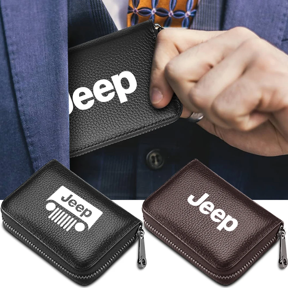 Car Logo Card Holder Leather Credit Card Storage Bag Wallet Accessories For Jeep Renegade Wrangler jk Compass Grand Cherokee JPB
Car Logo Card Holder Leather Credit Card Storage Bag Wallet Accessories For Jeep Renegade Wrangler jk Compass Grand Cherokee JPB
