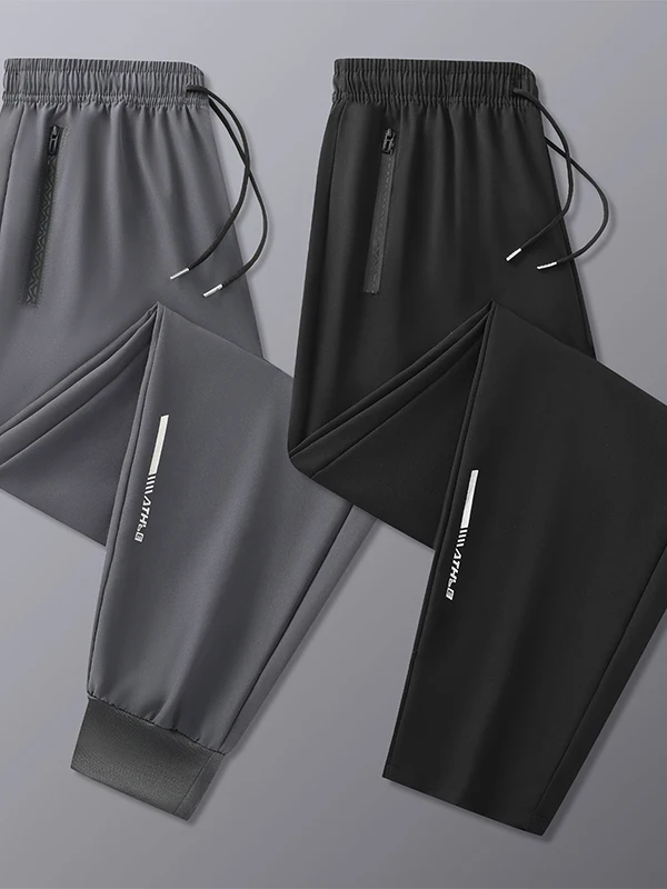 Мужские тонкие повседневные брюки из ледяного шелка, свободные спортивные брюки большого размера, модные брюки с манжетами на раннюю осень, прямой крой
Мужские тонкие повседневные брюки из ледяного шелка, свободные спортивные брюки большого размера, модные брюки с манжетами на раннюю осень, прямой крой