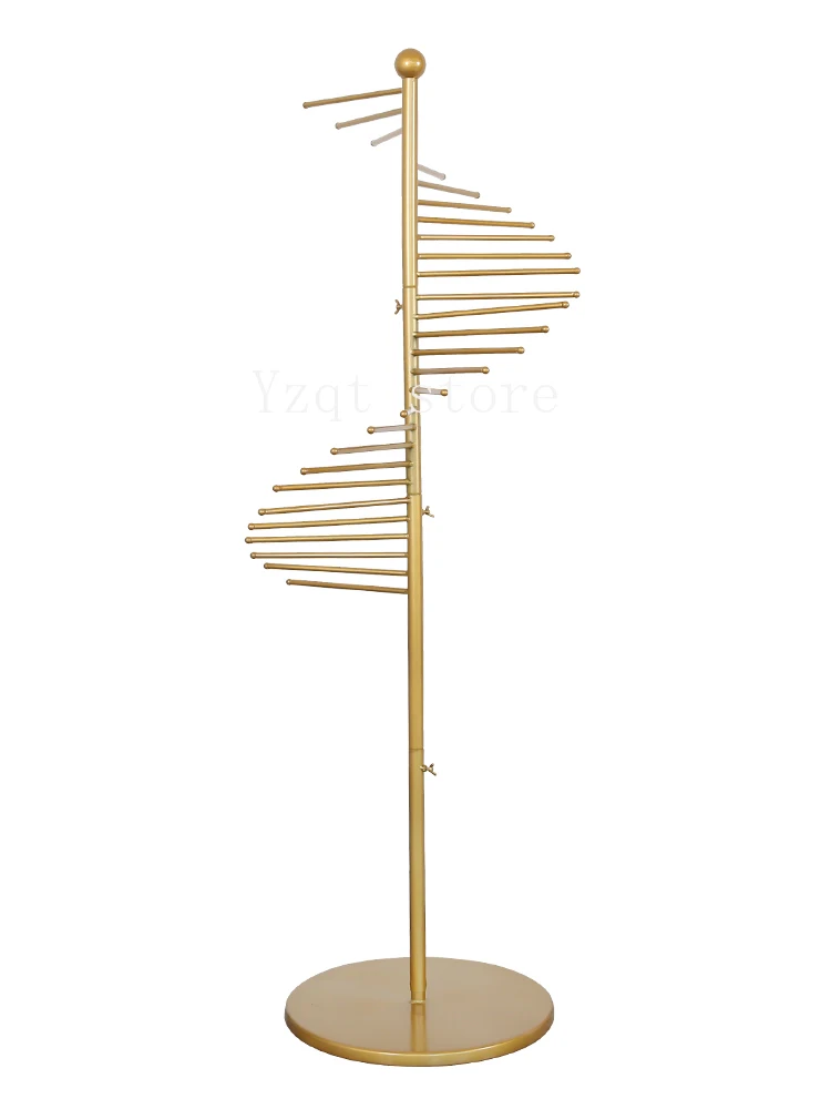 New wrought iron floor silk scarf hanging scarf display belt hanging bag shelf display rack
New wrought iron floor silk scarf hanging scarf display belt hanging bag shelf display rack