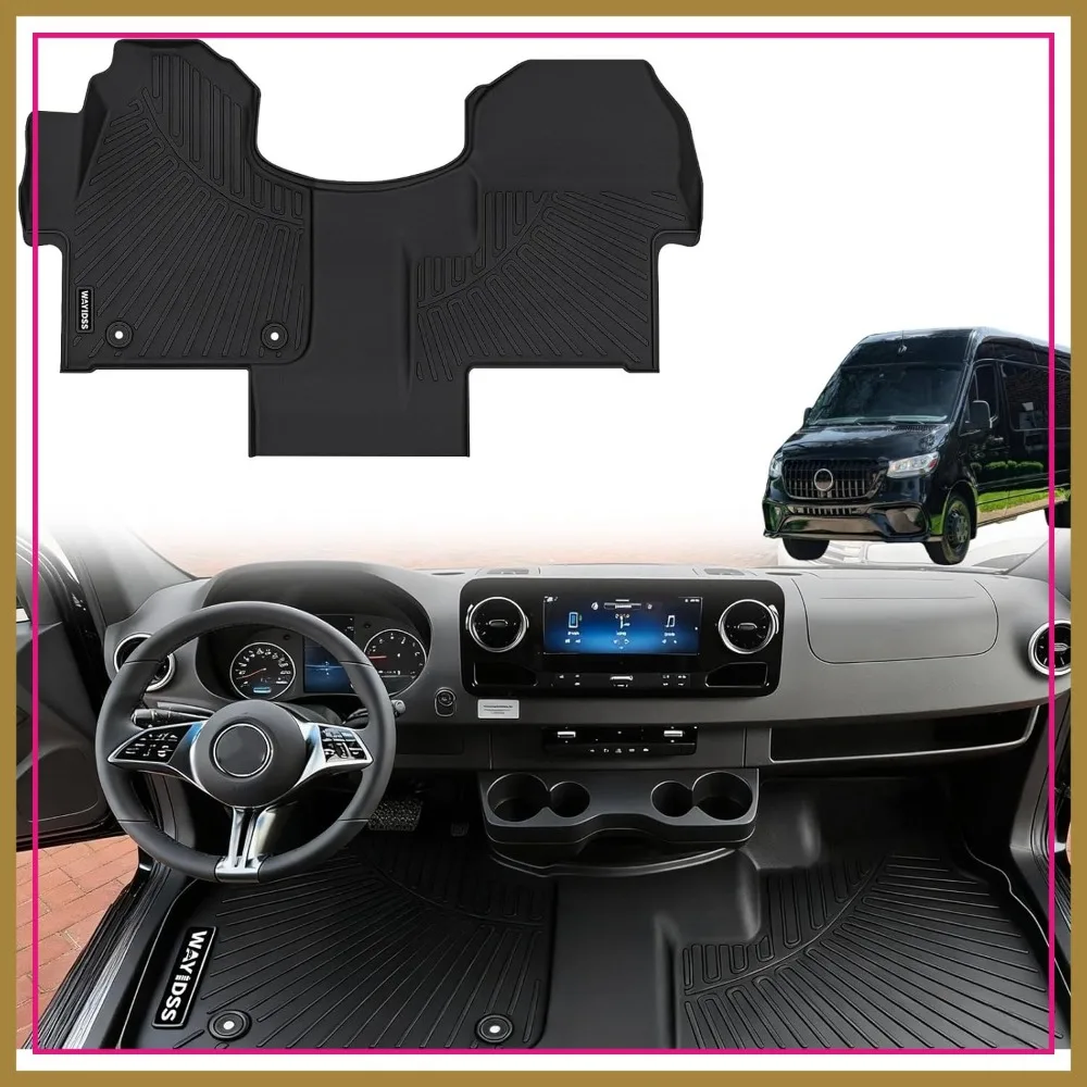 Floor Mats Fit 2019-2026 Mercedes Sprinter Cargo Van/Cab Chassis TPE All Weather Front Row Black Accessories
Floor Mats Fit 2019-2026 Mercedes Sprinter Cargo Van/Cab Chassis TPE All Weather Front Row Black Accessories