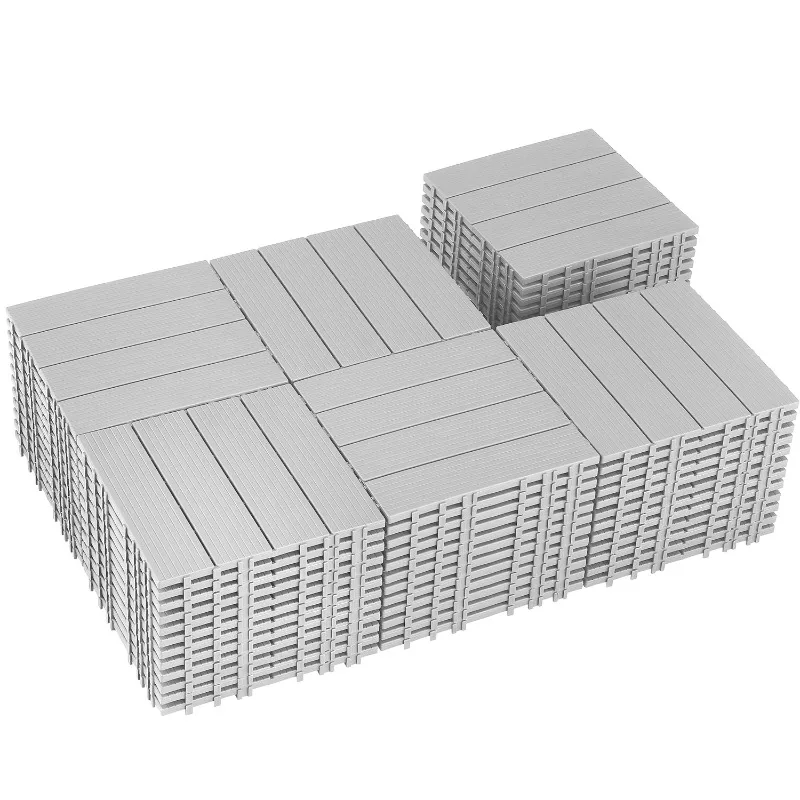 72 PCS Plastic Interlocking Deck Tiles - 12" x 12" Waterproof Indoor Outdoor Flooring All Weather Use, Patio Floor Decking for P
72 PCS Plastic Interlocking Deck Tiles - 12" x 12" Waterproof Indoor Outdoor Flooring All Weather Use, Patio Floor Decking for P