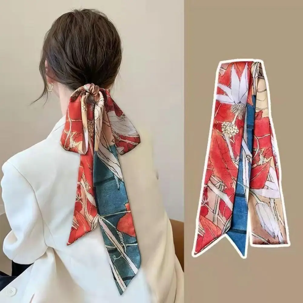 2024 Chinese Style Long Strip Silk Scarf Headband Retro Ribbon Printing Tied Hair Turban Hair Rope Hair Ring Woman Headdress
2024 Chinese Style Long Strip Silk Scarf Headband Retro Ribbon Printing Tied Hair Turban Hair Rope Hair Ring Woman Headdress