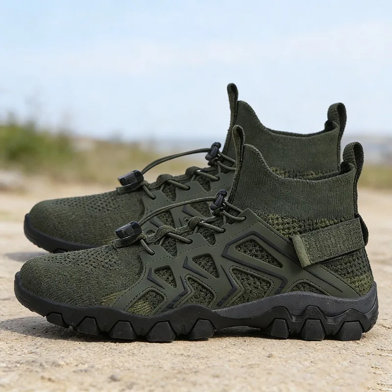 Plus-Size Men's Breathable High-Top Mesh Hiking Shoes Outdoor Mountaineering Water Sports Creek Shoes Non-Slipand Wear-Resistant
Plus-Size Men's Breathable High-Top Mesh Hiking Shoes Outdoor Mountaineering Water Sports Creek Shoes Non-Slipand Wear-Resistant