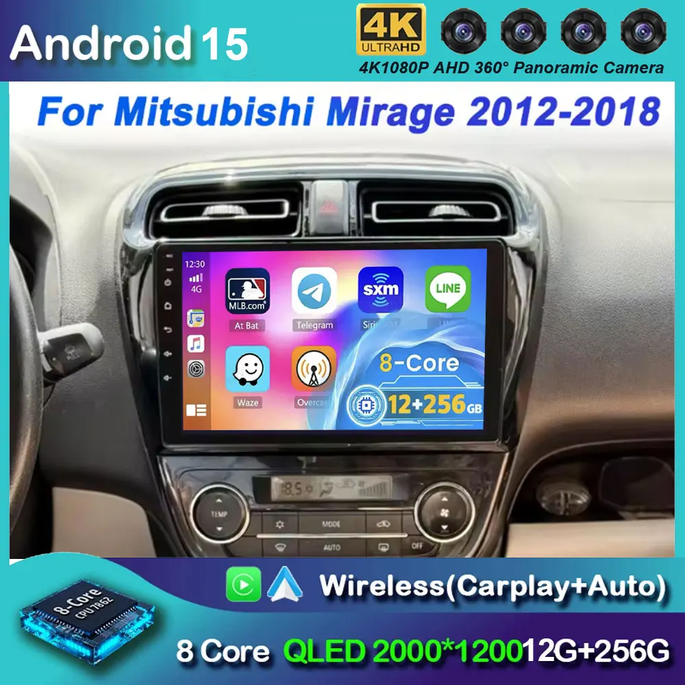 Carplay Auto Android 15 For Mitsubishi Mirage Attrage 6 2012 2013 2014 - 2018 2019 Multimedia Car Radio Player WIFI DSP Stereo
Carplay Auto Android 15 For Mitsubishi Mirage Attrage 6 2012 2013 2014 - 2018 2019 Multimedia Car Radio Player WIFI DSP Stereo