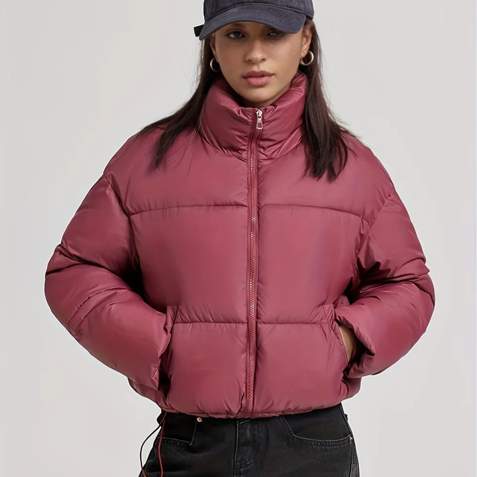 Европейско-американские новые модные женские однотонные однотонные пальто с воротником-стойкой и длинными рукавами, повседневные модные простые базовые стеганые пальто, женские парки
Европейско-американские новые модные женские однотонные однотонные пальто с воротником-стойкой и длинными рукавами, повседневные модные простые базовые стеганые пальто, женские парки