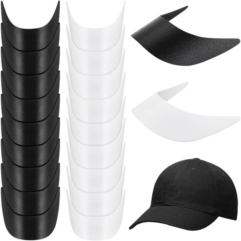 20Pcs 2Colors Plastic Hat Brim Boards 5.1~5.5x5.7~5.8 Inch Black Brim Boards White Hat Brim Boards for Peaked Cap Sport Cap Sun
20Pcs 2Colors Plastic Hat Brim Boards 5.1~5.5x5.7~5.8 Inch Black Brim Boards White Hat Brim Boards for Peaked Cap Sport Cap Sun