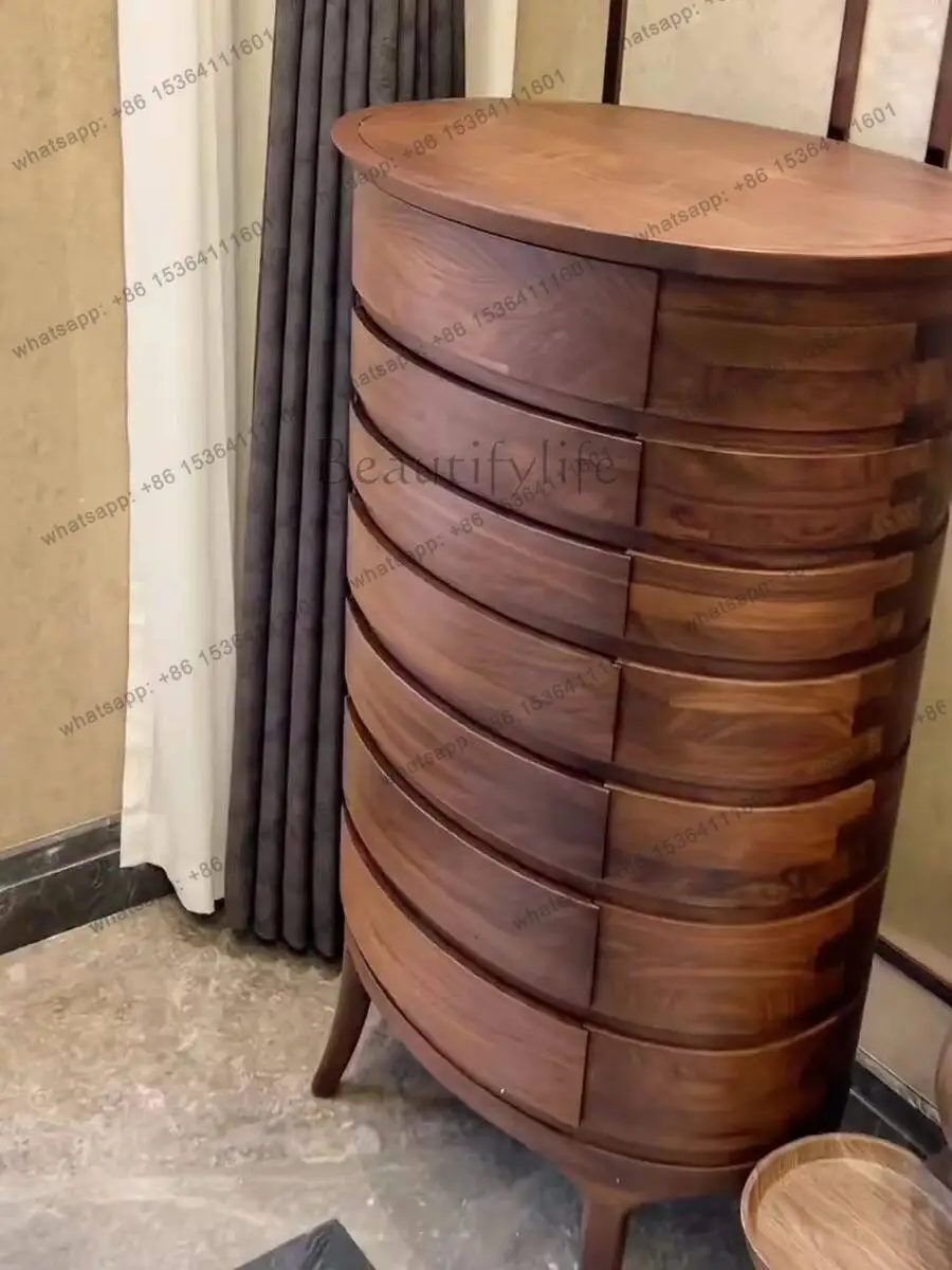 YJ new Chinese style wind cabinet, North American black walnut seven chest cabinet, modern light luxury solid wood home
YJ new Chinese style wind cabinet, North American black walnut seven chest cabinet, modern light luxury solid wood home
