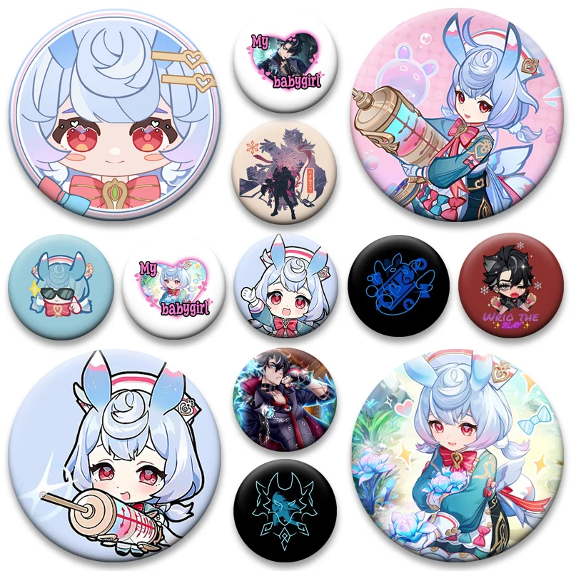 Wriothesley,Sigewinne Cartoon Brooches on Backpack Accessories Round Anime Badge Genshin Impact Lapel Pins Jewelry Gifts Decor
Wriothesley,Sigewinne Cartoon Brooches on Backpack Accessories Round Anime Badge Genshin Impact Lapel Pins Jewelry Gifts Decor