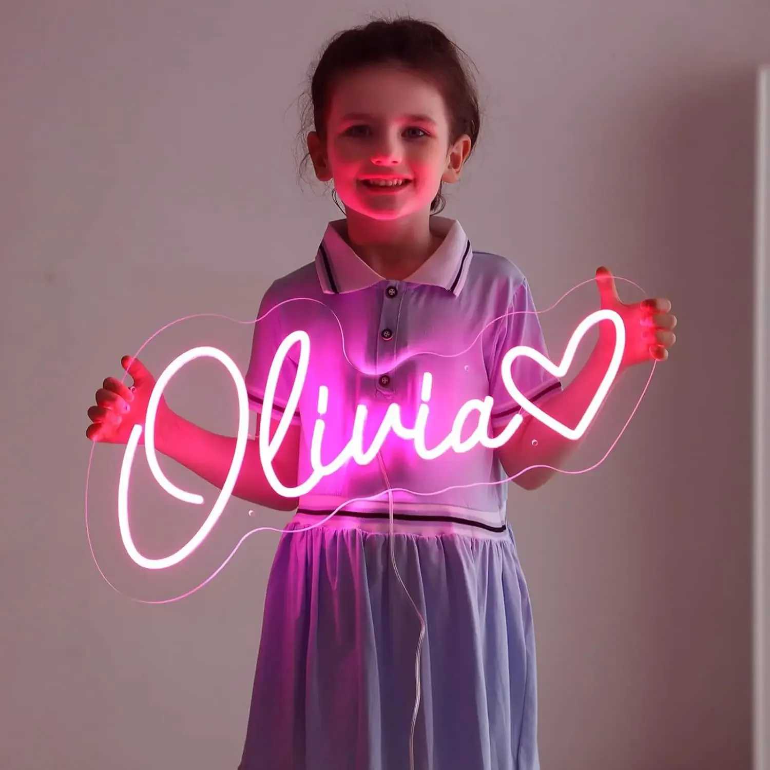 Custom Neon Signs for Wall Decor LED Customizable Light Sign Bedroom Wedding Birthday Personalized Name Sign Boy Girl Decoration
Custom Neon Signs for Wall Decor LED Customizable Light Sign Bedroom Wedding Birthday Personalized Name Sign Boy Girl Decoration