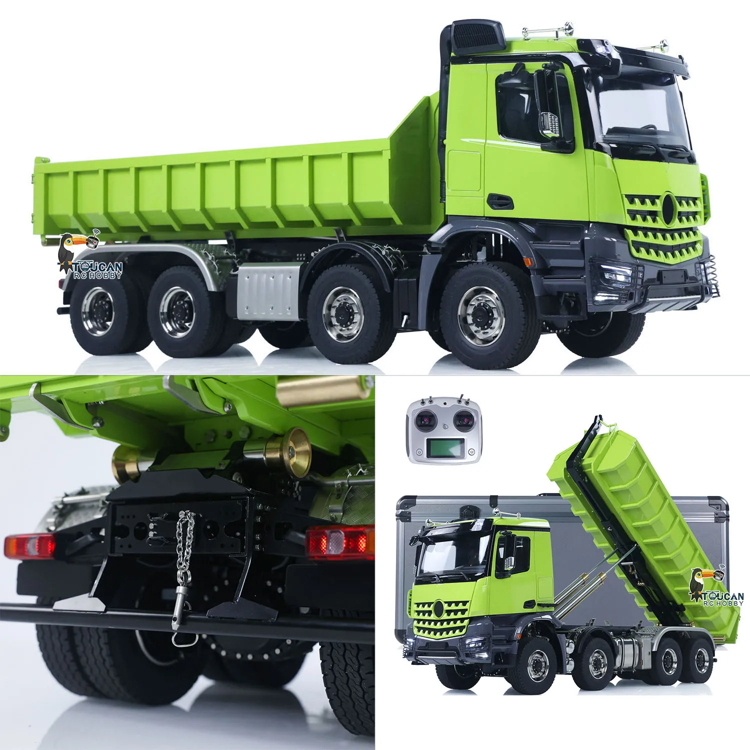 1/14 8x8 Hydraulic Radio Control Full Dump Truck Metal RC Dumper Tipper Car Light Sound Controlled Finished Trucks Model Toys
1/14 8x8 Hydraulic Radio Control Full Dump Truck Metal RC Dumper Tipper Car Light Sound Controlled Finished Trucks Model Toys