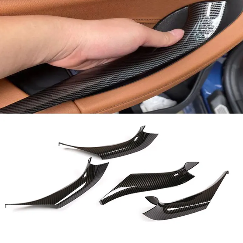 For BMW X3 X4 G01 G02 2018 2019 2020 2021 2022 4pcs ABS Carbon Texture Car Interior Door Handle Panel Pull Protective Cover Trim
For BMW X3 X4 G01 G02 2018 2019 2020 2021 2022 4pcs ABS Carbon Texture Car Interior Door Handle Panel Pull Protective Cover Trim
