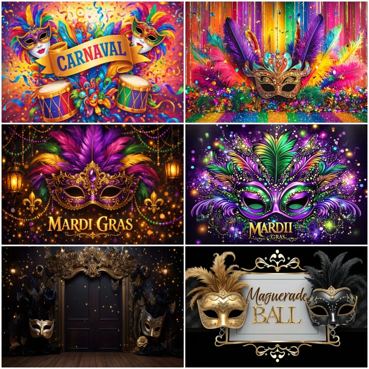 Venice Carnival Makeup Ball Backdrop Colorful Mask Party Decoration Photography Background Champagne Glass Banner Photo Prop
Venice Carnival Makeup Ball Backdrop Colorful Mask Party Decoration Photography Background Champagne Glass Banner Photo Prop