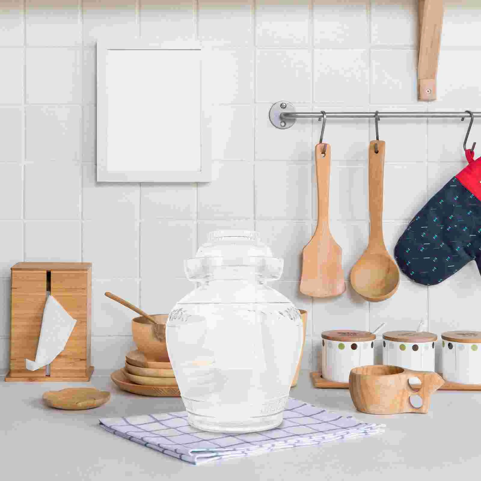 Glass Pickle Jar Storage for Fermentation Pickling Kitchen Fermenting Sealing Container
Glass Pickle Jar Storage for Fermentation Pickling Kitchen Fermenting Sealing Container