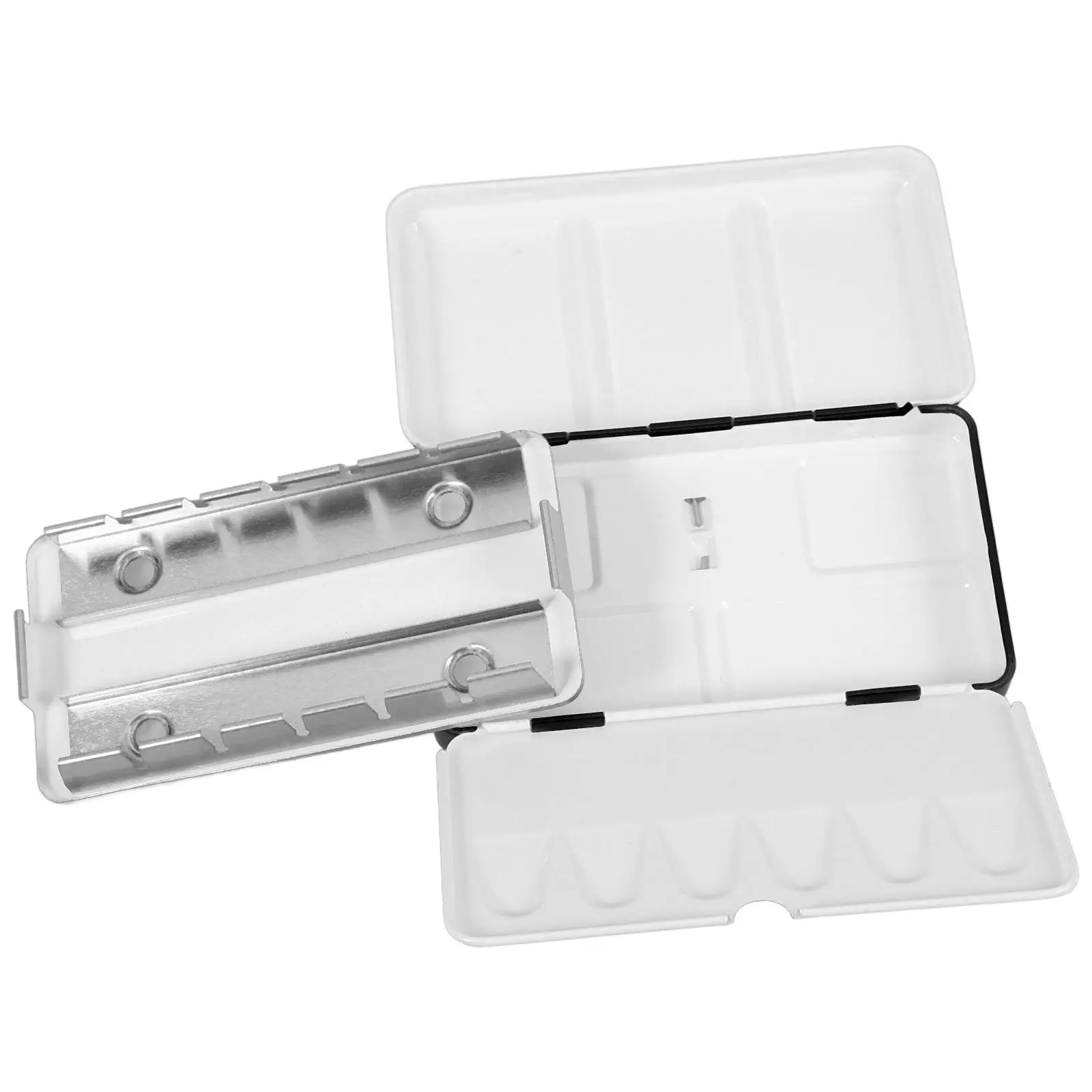 Empty Watercolor Watercolor Palette Tin Box Palette Iron Paint Case Black Finish Portable Half Pans Travel Supplies
Empty Watercolor Watercolor Palette Tin Box Palette Iron Paint Case Black Finish Portable Half Pans Travel Supplies