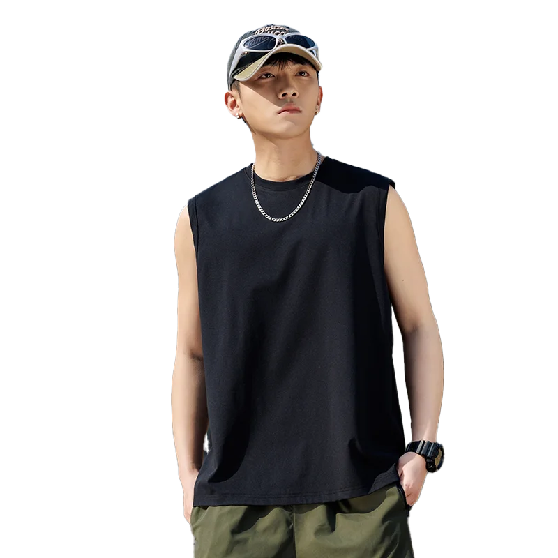 Suitable for Men's Fitness Summer Men's Tank Top Trendy Design, Shoulder Speed Drying Ice Silk Fitness Sleeveless T-shirt,
Suitable for Men's Fitness Summer Men's Tank Top Trendy Design, Shoulder Speed Drying Ice Silk Fitness Sleeveless T-shirt,