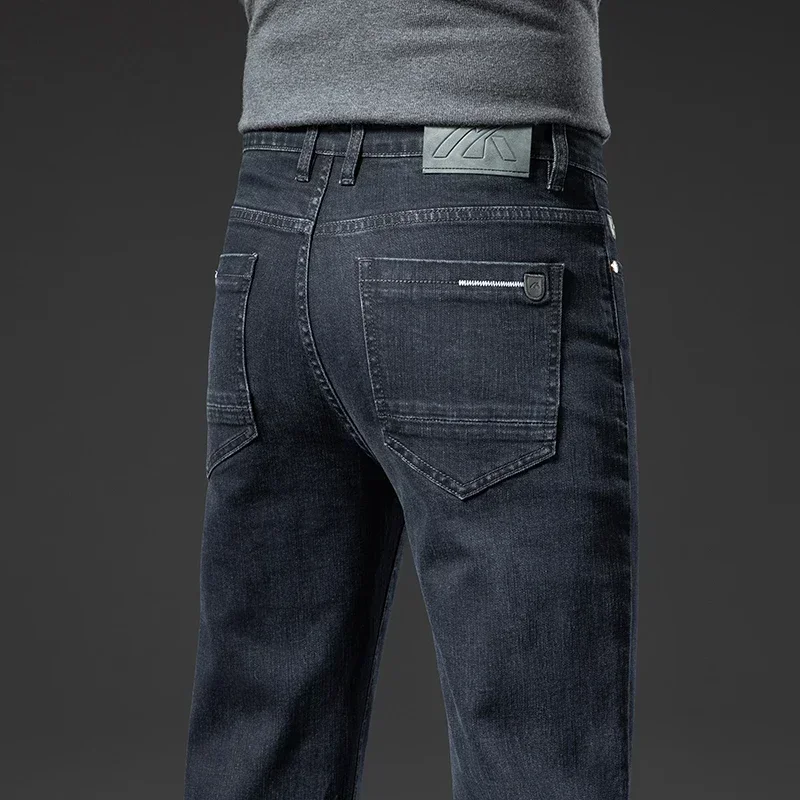 Spring Autumn Men's Straight Elastic Cotton Jeans Fashion Classic Business Slim Comfortable Gray Blue Denim Pants Male Trousers
Spring Autumn Men's Straight Elastic Cotton Jeans Fashion Classic Business Slim Comfortable Gray Blue Denim Pants Male Trousers