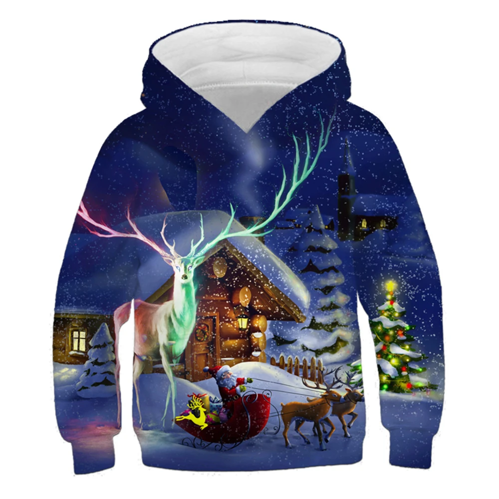 Merry Christmas Kids' Hoodie Santa Claus Children's Cartoon Wear Girls Elk Clothes Autumn Boy Hoodies Long sleeved Sweatshirt
Merry Christmas Kids' Hoodie Santa Claus Children's Cartoon Wear Girls Elk Clothes Autumn Boy Hoodies Long sleeved Sweatshirt