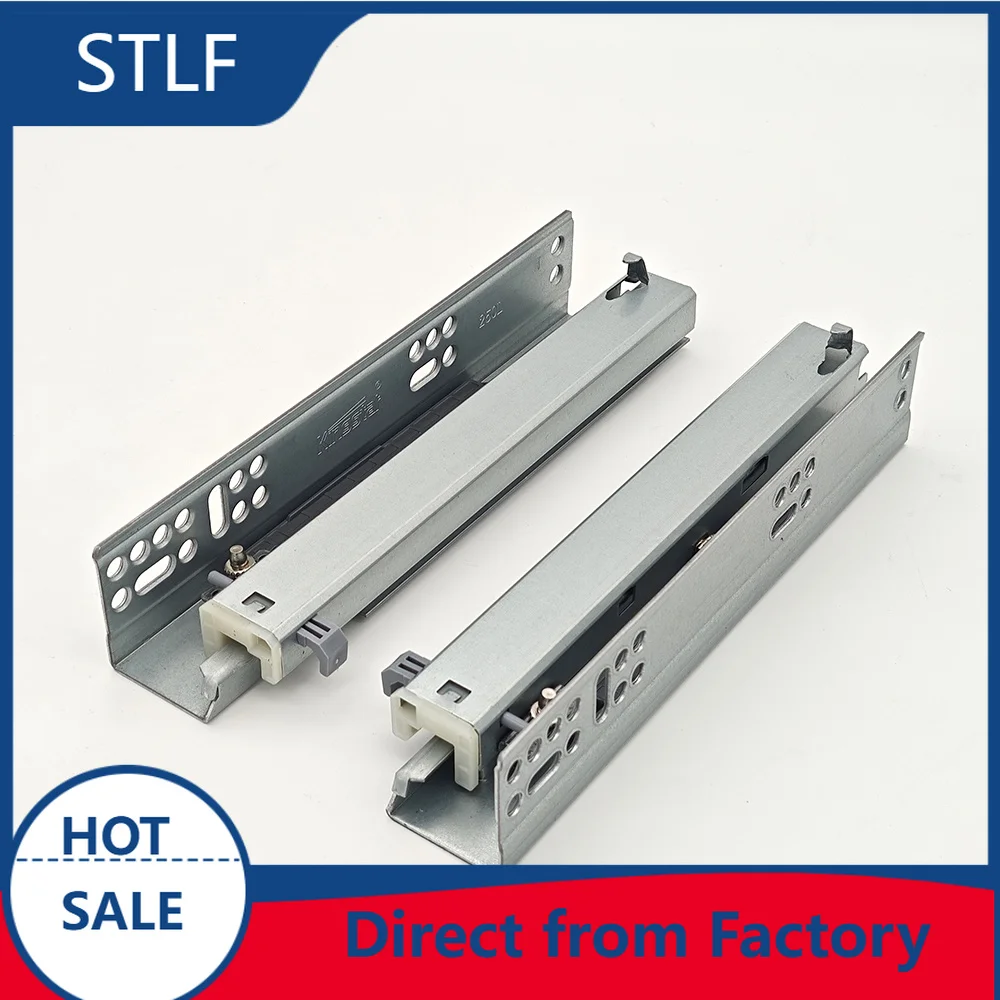 STLF 3 Section Push to Open Full Extension 1.0/1.4/1.8mm Steel Drawer Slide Undermount for Kitchen
STLF 3 Section Push to Open Full Extension 1.0/1.4/1.8mm Steel Drawer Slide Undermount for Kitchen