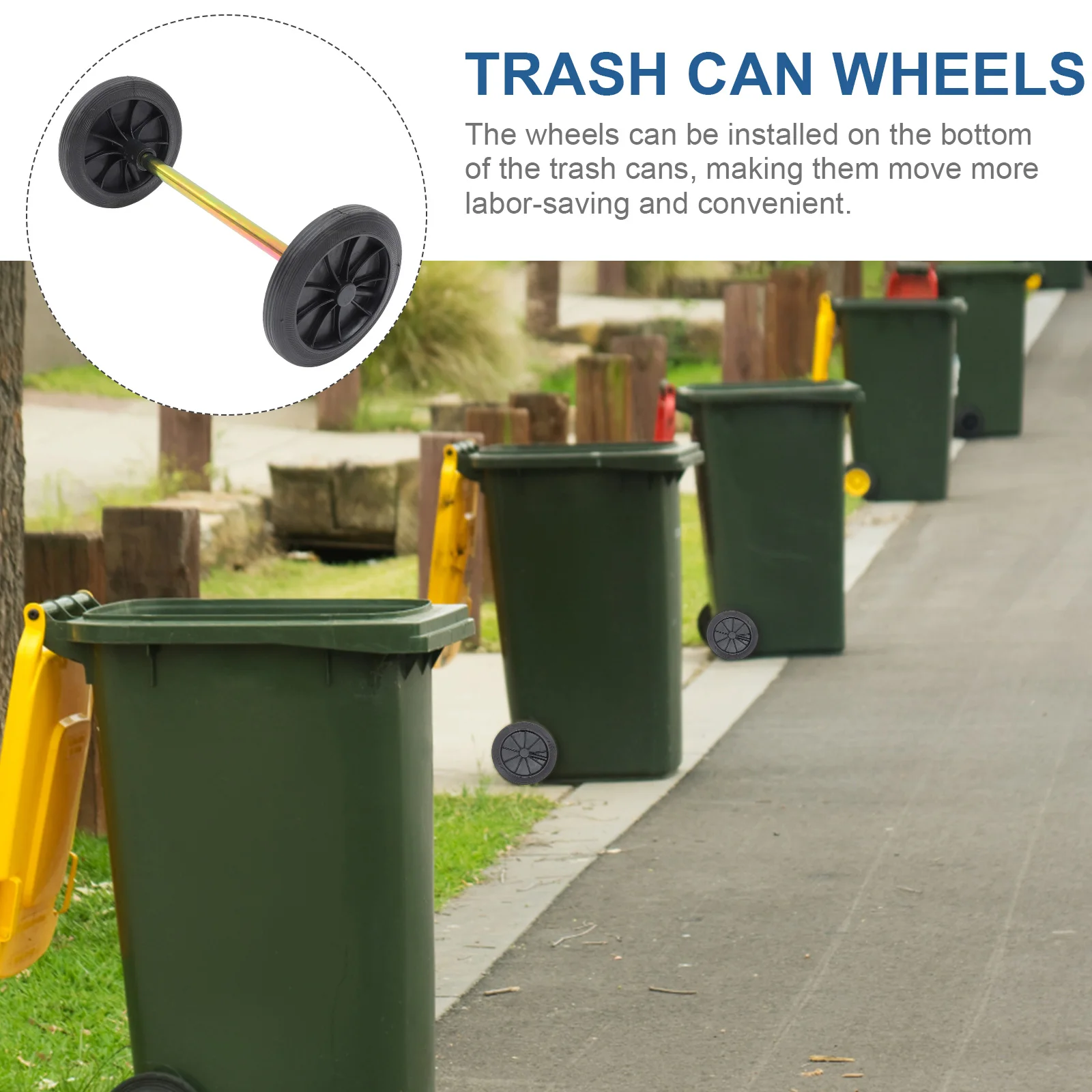 1 set Trash Can Heavy Duty Replacement Casters Black Trash Can Supplies Rubber Garbage Bin Accessories Hardware
1 set Trash Can Heavy Duty Replacement Casters Black Trash Can Supplies Rubber Garbage Bin Accessories Hardware