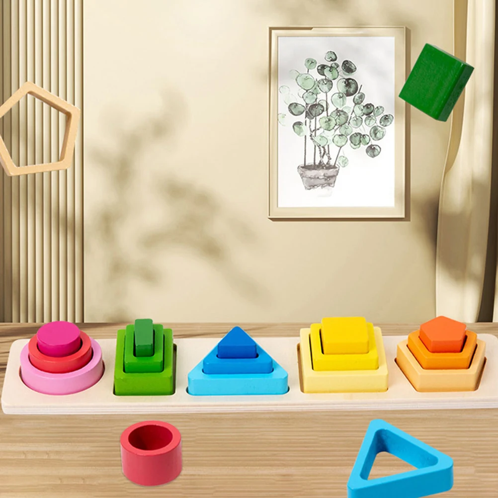 Montessori Geometric Shape Matching Toys Kids Wooden Gradient Color Educational Toy for Toddlers Preschool
Montessori Geometric Shape Matching Toys Kids Wooden Gradient Color Educational Toy for Toddlers Preschool
