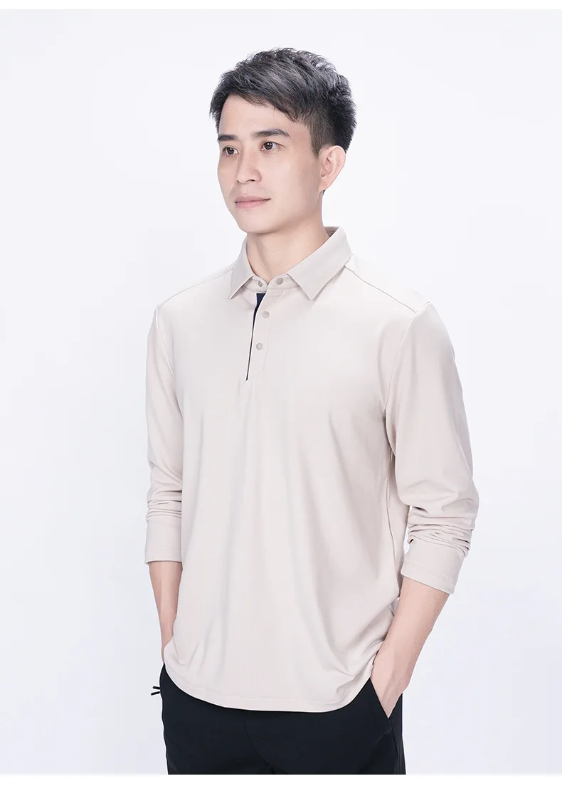Kids Long Sleeve Polo Shirt Men Business Spring Autumn Street Fashion Urban Stand-up Collar Polo tops Outdoor Casual T-shirts
Kids Long Sleeve Polo Shirt Men Business Spring Autumn Street Fashion Urban Stand-up Collar Polo tops Outdoor Casual T-shirts