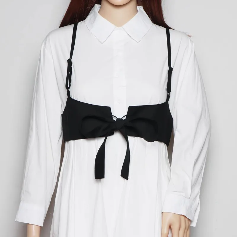 Women's Fashion Black Fabric Shoulder Vest Corset Female Cummerbund Coat Waistband Dress Decration Wide Belt J355
Women's Fashion Black Fabric Shoulder Vest Corset Female Cummerbund Coat Waistband Dress Decration Wide Belt J355