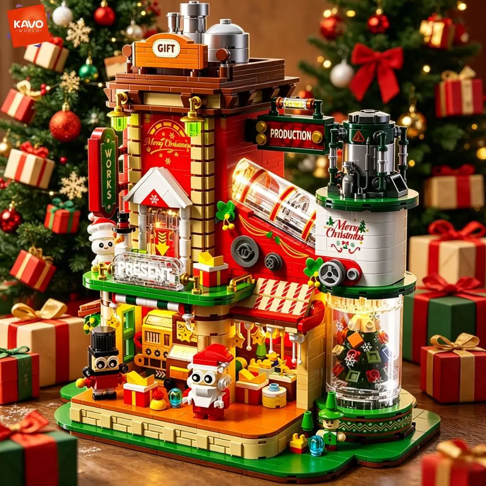 KAVOWORLD 2782PCS DIY Christmas Gift Factory Building Set with LED Lights Santa Workshop Brick Model for Hobbyists Home Decor
KAVOWORLD 2782PCS DIY Christmas Gift Factory Building Set with LED Lights Santa Workshop Brick Model for Hobbyists Home Decor