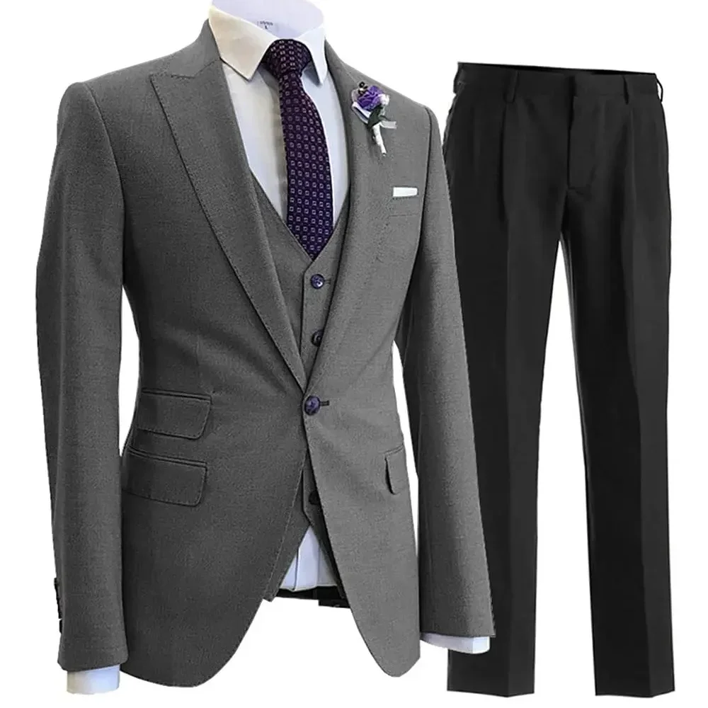 (Blazer+ Vest + Trousers) Gentleman's Wedding Casual Professional Formal Suit 3 Piece Suit Boutique Men's Fashion Business
(Blazer+ Vest + Trousers) Gentleman's Wedding Casual Professional Formal Suit 3 Piece Suit Boutique Men's Fashion Business