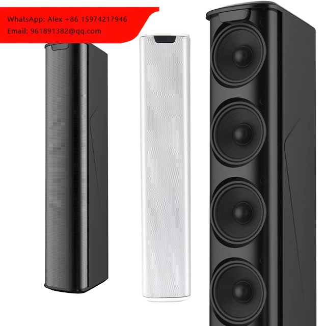 8Ohm 123dB Waterproof Line Array Loudspeaker Powered DSP Mini Active Column Line Array Speakers
8Ohm 123dB Waterproof Line Array Loudspeaker Powered DSP Mini Active Column Line Array Speakers