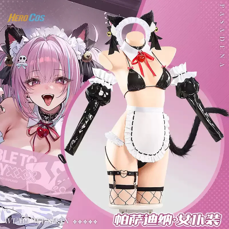 Костюм для косплея Azur Lane Pasadena: платье горничной-кошечки для Хэллоуина, карнавала, вечеринки, Рождества, ролевых игр, одежда для женщин H
Костюм для косплея Azur Lane Pasadena: платье горничной-кошечки для Хэллоуина, карнавала, вечеринки, Рождества, ролевых игр, одежда для женщин H