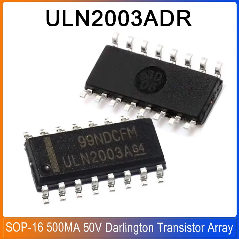 10-100PCS ULN2003ADR SOP-16 ULN2003A ULN2003 ADR 500MA 50V 7-Channel High Voltage and High Current Darlington Transistor Array
10-100PCS ULN2003ADR SOP-16 ULN2003A ULN2003 ADR 500MA 50V 7-Channel High Voltage and High Current Darlington Transistor Array