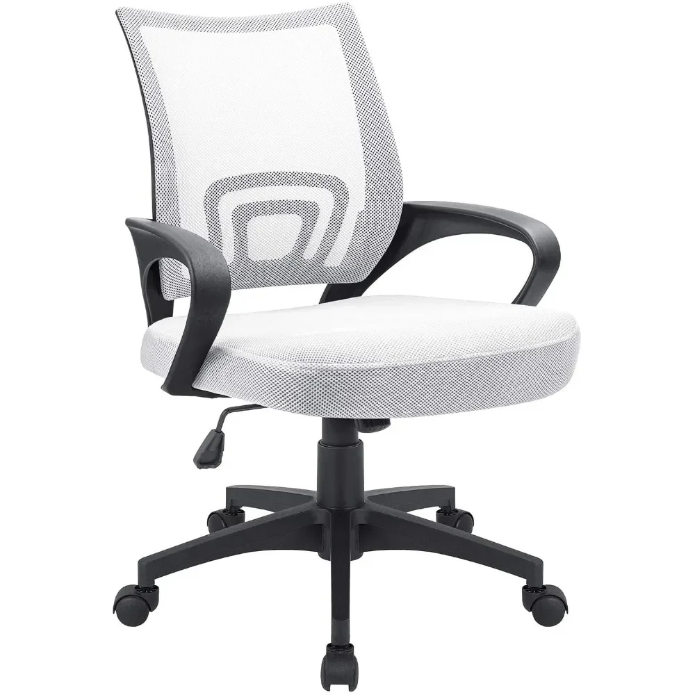 Office Chair White Freight Free Adjustable Mid Back Office Chair Mesh Swivel Desk Chair With Armrests Furniture
Office Chair White Freight Free Adjustable Mid Back Office Chair Mesh Swivel Desk Chair With Armrests Furniture