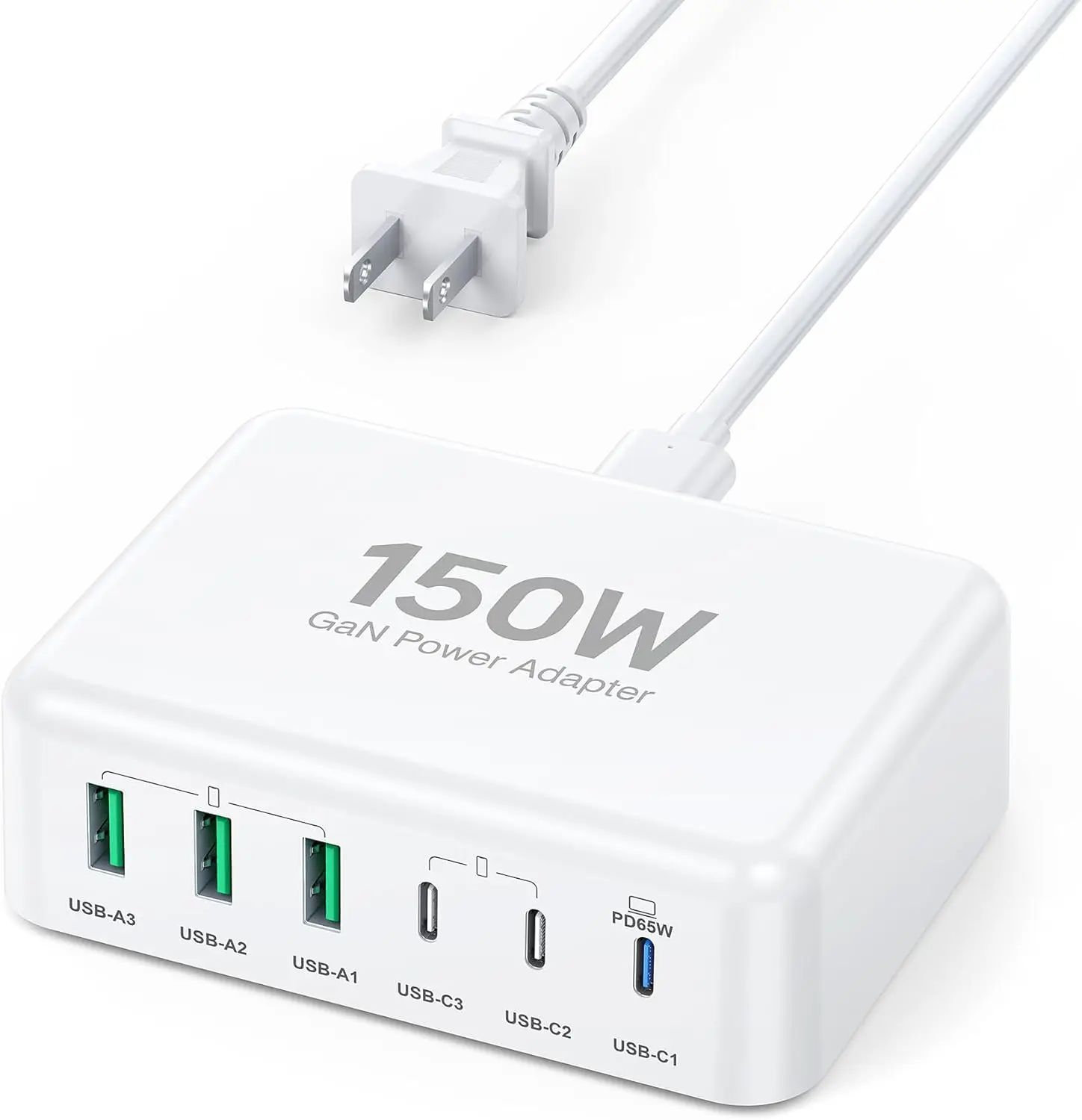 2026 Updated 100W GaN Fast Charger, 6-Port USB-C Hub with Cord for iPhone iPad Galaxy
2026 Updated 100W GaN Fast Charger, 6-Port USB-C Hub with Cord for iPhone iPad Galaxy