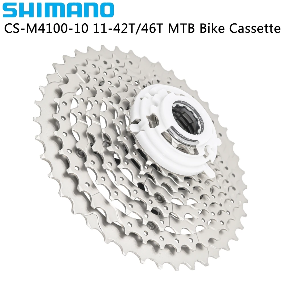 Кассета SHIMANO DEORE M4100 для горного велосипеда, 10 скоростей, звездочка, для горного велосипеда, детали свободного колеса, 11-42T 11-46T
Кассета SHIMANO DEORE M4100 для горного велосипеда, 10 скоростей, звездочка, для горного велосипеда, детали свободного колеса, 11-42T 11-46T
