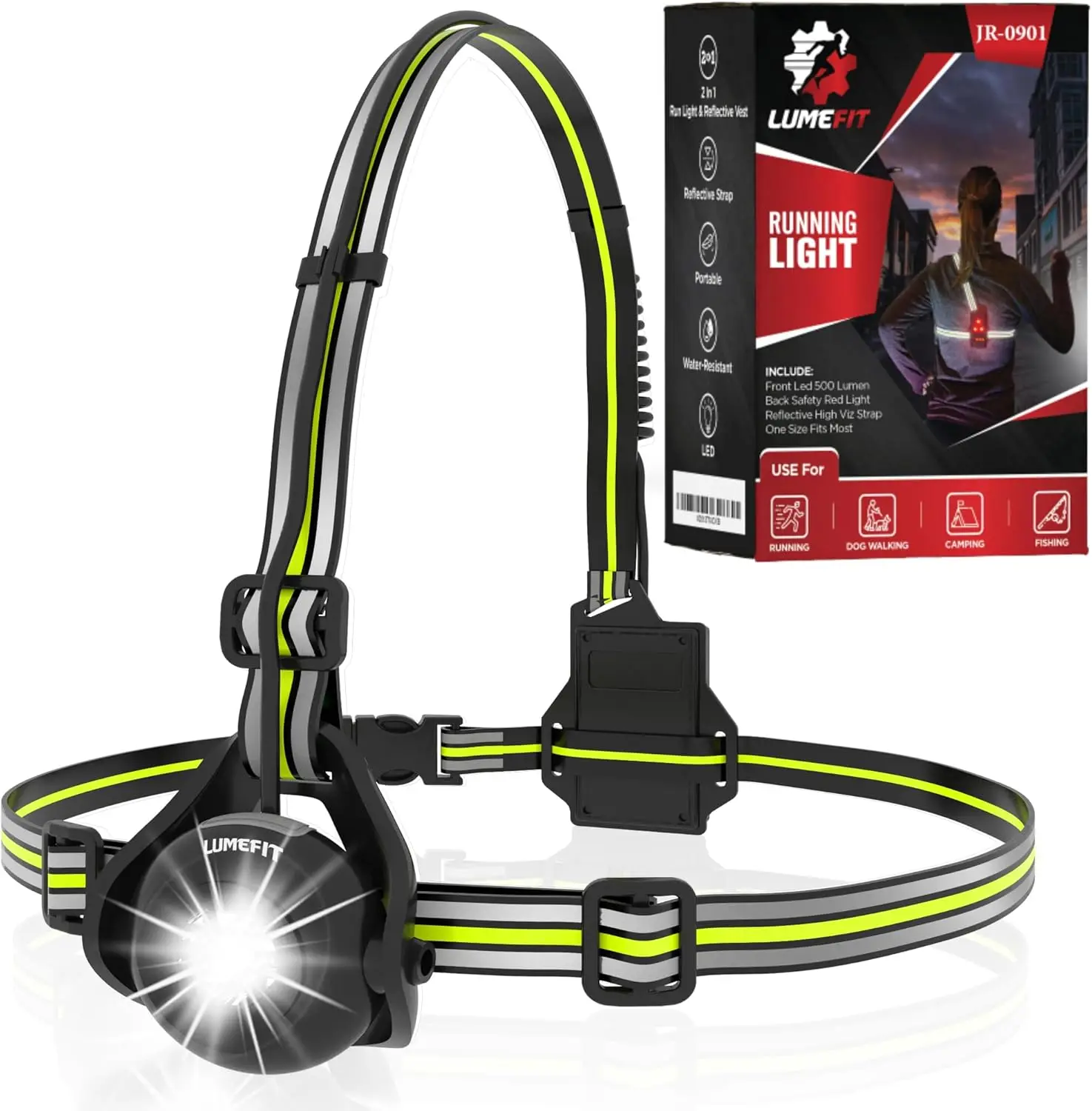 Running Lights for Runners with Reflective Vest, Adjustable Beam Night Safety LED Chest Light, Rechargeable Headlamp Flashlight for Jogging, Dog Walking
Running Lights for Runners with Reflective Vest, Adjustable Beam Night Safety LED Chest Light, Rechargeable Headlamp Flashlight for Jogging, Dog Walking