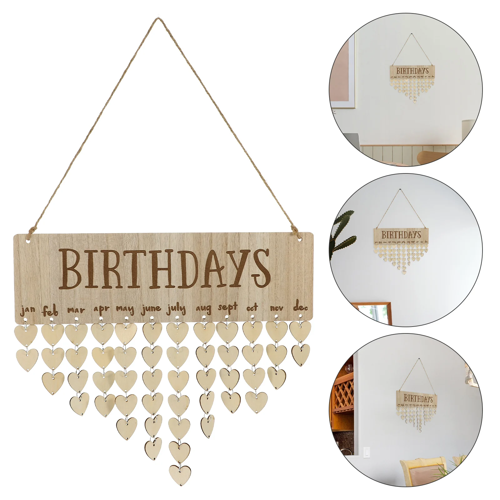 Wooden Hanging Calendar Family Birthday Reminder Wall Decor Handmade Home Planner Countdown Ornament Fresh Chic Diy Wood
Wooden Hanging Calendar Family Birthday Reminder Wall Decor Handmade Home Planner Countdown Ornament Fresh Chic Diy Wood