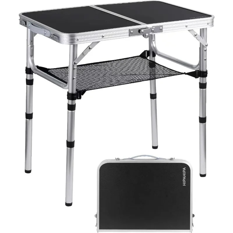 Camping Table with Detachable net Layer Portable Small Folding alumiumum Table Adjustable Height with 2 Hooks Easy Holders
Camping Table with Detachable net Layer Portable Small Folding alumiumum Table Adjustable Height with 2 Hooks Easy Holders