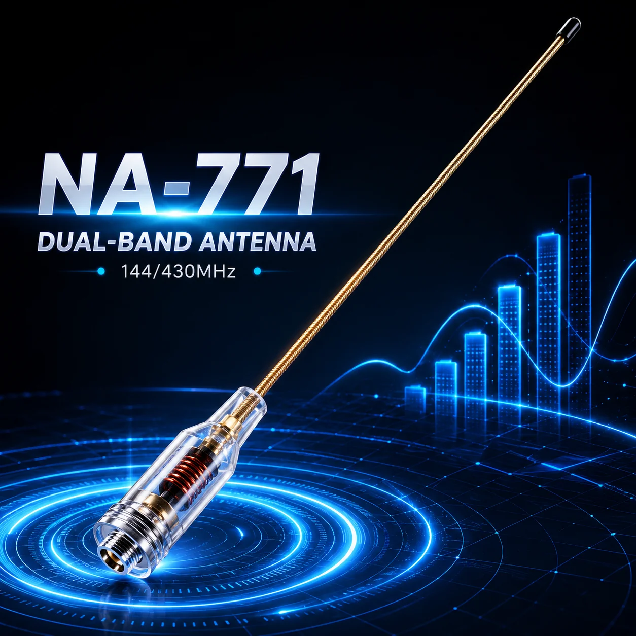 NA-771 Walkie Talkie Antenna SMA-Female Dual Band VHF UHF 144/430MHz 39cm Flexible Enhanced Signal Antenna for Baofeng UV-5R UV-
NA-771 Walkie Talkie Antenna SMA-Female Dual Band VHF UHF 144/430MHz 39cm Flexible Enhanced Signal Antenna for Baofeng UV-5R UV-