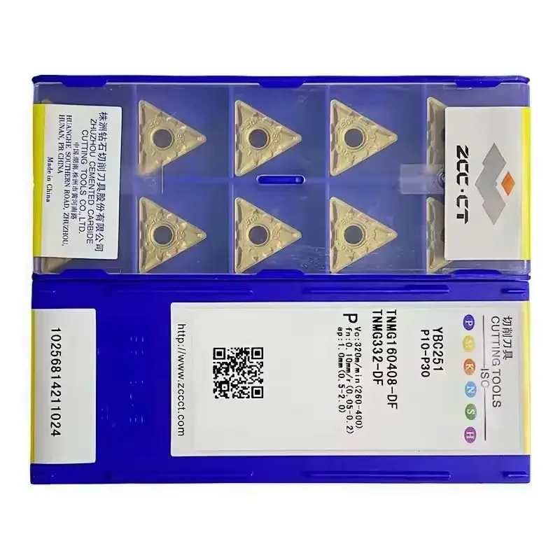Original ZCCCT carbide insert TNMG160408-DF YNG151C YBC152 YBC251 YBC252 for CNC Cutting turning tools
Original ZCCCT carbide insert TNMG160408-DF YNG151C YBC152 YBC251 YBC252 for CNC Cutting turning tools