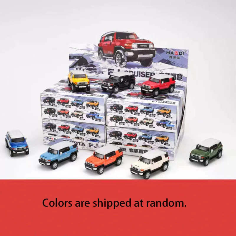 Massdi 1/64 Scale FJ Cruiser Blind Box Simulation Alloy Car Model Static Display Collectible Toy Gift Souvenir Decoration
Massdi 1/64 Scale FJ Cruiser Blind Box Simulation Alloy Car Model Static Display Collectible Toy Gift Souvenir Decoration